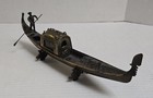 Antique 19th C Victorian Gondola Boat Oarsman Gondolier Gilt Metal Sculpture
