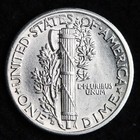 1936-d Mercury Silver Dime Au Free Shipping 