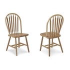 Natural Solid Wood Windsor Arrow Back Chair