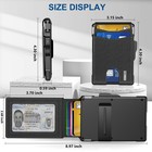 Airtag Wallet For Men - With Pop Up Aluminum Case Money Clip Slim Leather