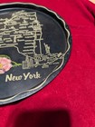 Vintage Mid Century New York Map Metal Serving   Cocktail Tray Souvenir 11 