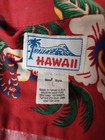 Vtg Tag Red Hula Girl Lg Tiki Hawaiian Shirt Cotton Made In Hawaii Brand Private
