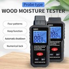Handheld Digital Wood Moisture Meter Lcd Tester For Firewood Paper Cardboard