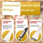 10 Pcs Pizza Spatula Pie Server Set Stainless Steel Medium  Silver