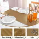 10 Pack Satin Table Runner 12x108 Inch Silk Party Wedding Banquet Old Gold