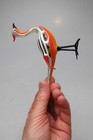 Antique Vtg Blown Glass Bimini Peacock Pheasant Large Bird Christmas Ornament