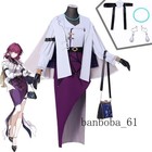 Honkai  Star Rail Kafka Cosplay Costume Suit Outfit Clothing Purple Halloween