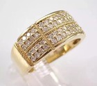 2ct Round Cut Lab Created Diamond Women Engagement Ring 14k Yellow Gold Plated