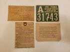 1941 Pennsylvania Metal Hunting License Tag - Penna Resident Hunter D  31743