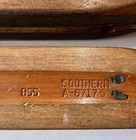 Vintage Southern A-67175 Wooden Weaving Loom Shuttles Pair B55 Textile Mill Bobm