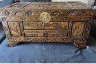  Chinese Carved Camphor Wood Chest
