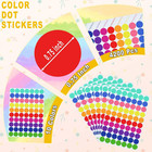 4200 Pcs Colored Dot Stickers  3 4 Inch Round Color Coding Labels  Circle