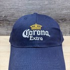 Corona Extra Hat Cap Strap Back Navy Yellow Logo Beer Brand Men