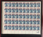 U s   1966  Scott  1312  Sheet Of 50 In Presentation Book For Elliot Roosevelt