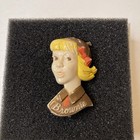 Vintage Mid Century Girl Scout Brownie Plastic Pin Vg 2 Inchs