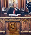 Donald Trump Oval Office President Signed 11x14 Color Photo Framed - Jsa Loa