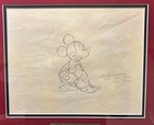 Original Production Animation Disney Mickey Fantasia Original Drawing 1940
