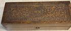 Antique Wheeler   Wilson Carved Oak Wood Sewing Machine Box Accessory Vintage