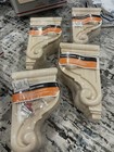 4 X Hardwood Corbels  shelf Brackets Unfinished  hardware 9 5  X 5 5  X 4 5 