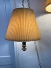 Pair  2  Vintage  Hanging Swag Chain Light Lamps Mid Century Modern  Mcm