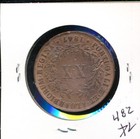 Portugal - 1847 - Crown  - 20 Reis - K482 -  5201 - Rare - Xf-au -  5201