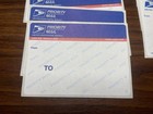 Vintage Usps Priority Mail  Blue Tops  2008s Lot Of 15 228 Labels  Usps Graffiti
