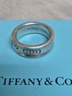 Vintage Tiffany   Co  Concave 1837 Ring Uk Size L 925 Silver
