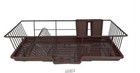Home Basics 3 Piece Rust-resistant Vinyl Dish Drainer With Self-draining Feature