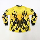 Rare Vintage Mtx Motocross Flames Pattern Motocross Jersey 2000s Yellow Youth M