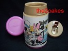 Vintage 1970 s Walt Disney World Mickey Mouse Aladdin Thermos Pink Lid