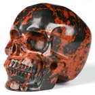 2 5  Mahogany Obsidian Carved Crystal Skull  Realistic  Crystal Healing
