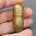 Antique Brass Needle Case   20th Century Etui  ussr