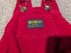 Vintage Oshkosh Bgosh Overalls Baby 24 Months Red Corduroy Made In Usa Infant