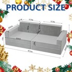 8 Pcs Kids Couch Sofa Fold Out Couch Play Set Modular Foam Play Couch Xmas