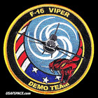 Usaf-f-16-cm- Viper -demo Team -davis-monthan Afb- Original Air Force Patch