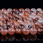Natural Red Hematoid Quartz Gemstone Round 6mm 8mm 10mm 12mm Loose Beads  a296 