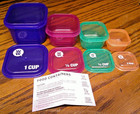 New  Weight Watchers 4pc Nesting Food Containers Measuring Cups W  Lids     1043