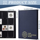 120 Pockets Collecting Album For 2x2 Inches Coin Flip - Coin Storage Books Fo   