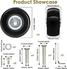 Set Of 4 Luggage Suitcase Replacement Wheels Repair Kit 50x18mm