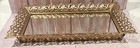 Vintage Ornate Hollywood Regency Gold Filigree Mirror Vanity Tray 13 X 9 X 1 5 