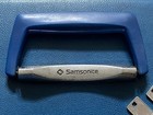 Vtg Samsonite Silhouette Suitcase Aqua Blue Makeup Cosmetic Train Case W keys
