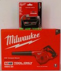 New In Box Milwaukee 0884-20 M18 Compact Blower   1  5 0 Ah Battery 48-11-1850