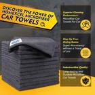 12 Pack Microfiber Cleaning Cloths     16x16  Premium Grey Towels For Car  Kitchen