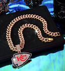 Nfl Kc Pendant Necklace 20 Inch Chain