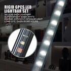 6x Led Kitchen Under Cabinet Closet Lighting Kit Shelf Light Strip Bar Counter