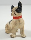 Antique French Bulldog Dog Cast Iron Hubley Toy  Paperweight 1930 s Americana