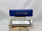 Hohner Ms F Blues Harp Harmonica Germany In Box With Papers In Plastic Case