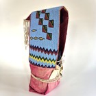 Antique Sioux  dakota  Lakota  Beaded Soft Baby Carrier  Cradle  Circa 1880 