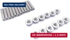 Stainless Steel Exhaust Header Stud Kit For Ls   Lsx Engines - 304 Polished 40mm