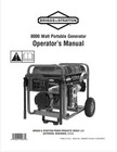 8000 Watt Portable Generator Operator Manual Comb Bound 28pg